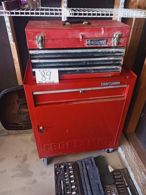 2 PIECE HUSKY AND CRAFTSMAN TOOL CHEST