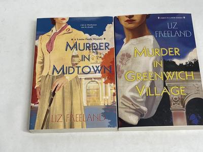 lot of 2 softcover Murder Mystery Novels Liz Freehand