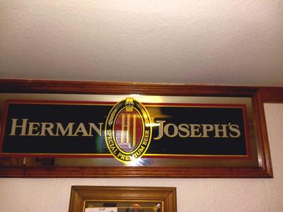 LIGHTED HERMAN JOSEPH'S SIGN