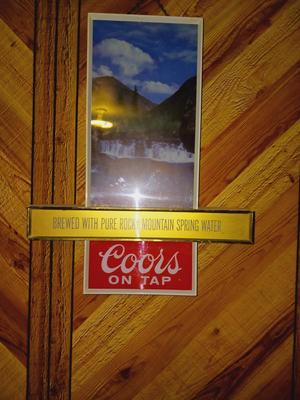 COORS ON TAP SIGN