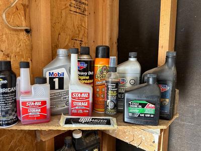 AUTOMOTIVE FLUIDS, OILER CAN, FIRE EXTINGUISHER AND MORE