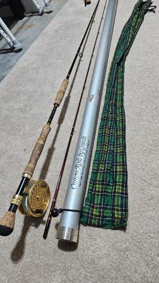 9' 12 Weight Fly Rod by Jim Grandt and a Hardy Reel (BWS-DW)
