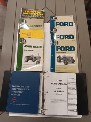 John Deere Tractor shop manual and Ford Tractor shop manuals