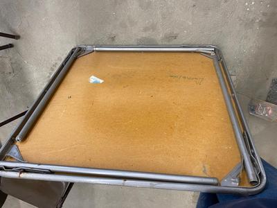 Card Table and Folding Chairs