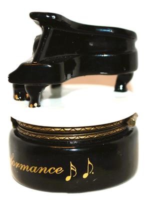 "Grand Piano" Hinged Jewelry Trinket Box 2¼" x 1¼"