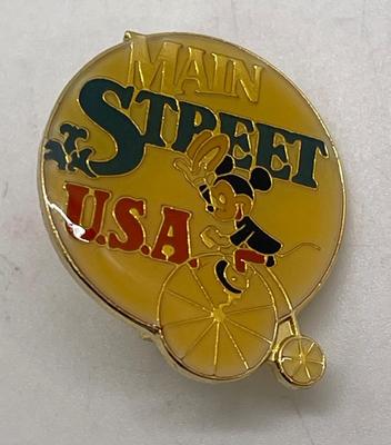 Vintage Disneyland Main Street USA Mickey Mouse Cloisonné Pin