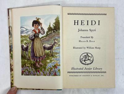 1945 Vintage Hardcover Book: Heidi