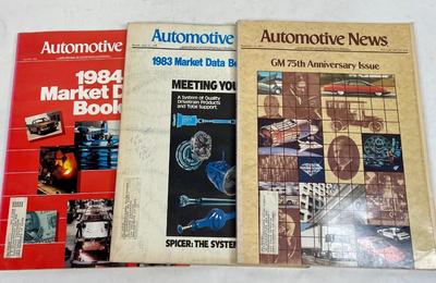 Lot of 3 vintage AUTOMOTIVE NEWS car magazines