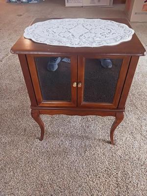 DISPLAY TABLE AND DOLL BENCH