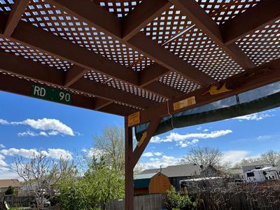 3 SIGNS AND WOODEN CHICKEN