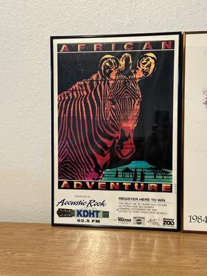 2 FRAMED POSTERS