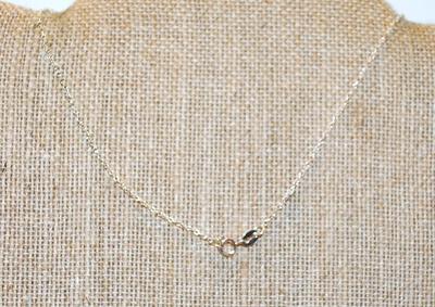 Delicate Flowered Acrylic PENDANT (1" x ½") Necklace 18" L