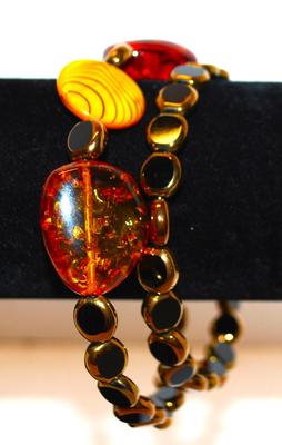 STIFF-WIRED Loose Bracelet OR Snug Necklace 18" End-to-End