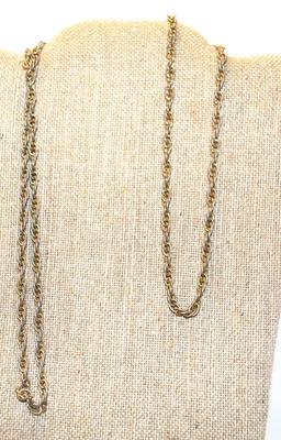 36" Dark Gold Tone Single Chain