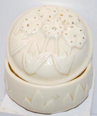 Embossed Flower Covered Trinket Box 3