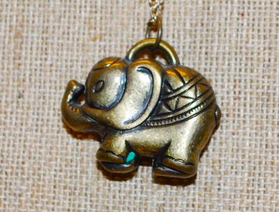 Bronze Style Elephant PENDANT (1¼