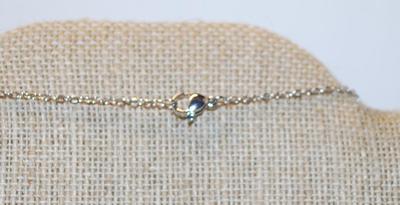 3 Glittery Attached Stars with Clear Stones PENDANT (2¼" x ½") on a Silver Tone Necklace Chain 18" L