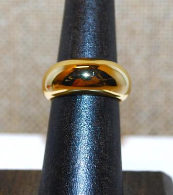 Size 5½ All Gold Tone Ring with Rounded Top (4.8g)