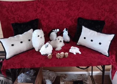 PENGUINS, OWLS, SEALS AND THROW PILLOWS