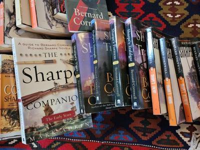 Complete collection of Bernard Cornwell's Richard Sharpe novels with additional