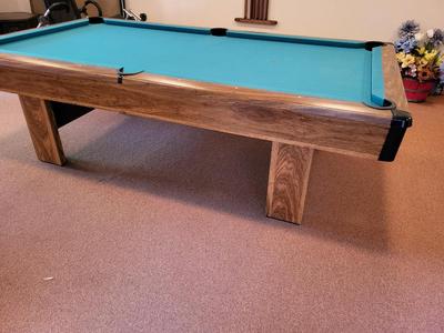 BRUNSWICK BRISTOL II POOL TABLE/PING PONG TABLE WITH ALL ACCESSORIES