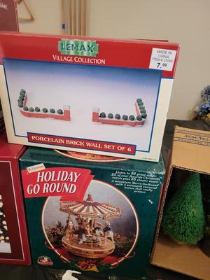 CHRISTMAS VILLAGE BUILDINGS AND ACCESSORIES