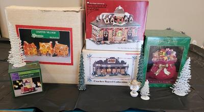 VILLAGE BUILDINGS AND OTHER DECORATIONS