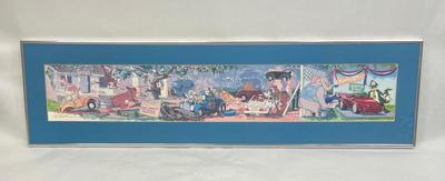 Wonder Works Framed Lithograph Ltd Signed COA 1990 #71/950 36 x 6 inches