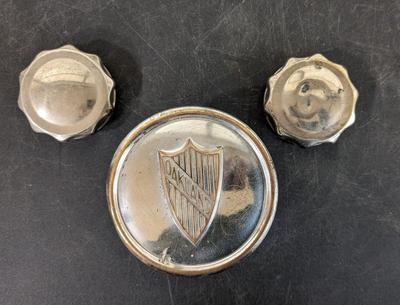 1920's Oakland Screw On Grease Cover and Ford Radiator Caps