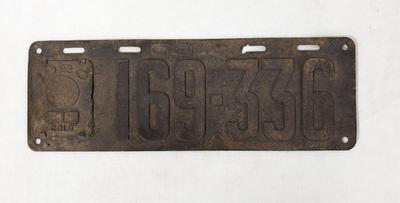 1920 Colorado License Plates