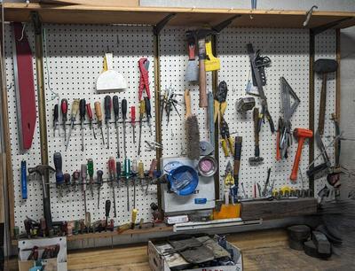 Contents of East Garage Wall