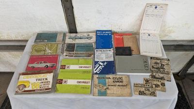 Vintage Car Manuals and Ephemera