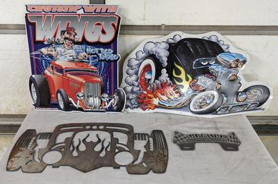 Gilmore Record Breakers Topper and Custom Metal Signs