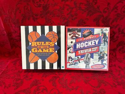 RULES OF THE GAME AND THE ULTIMATE HOCKEY TRIVIA BOARD GAMES