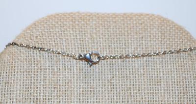 Back Loop Sparkle Cross PENDANT (1" x ¾") on a Silver Tone Necklace Chain 17" L