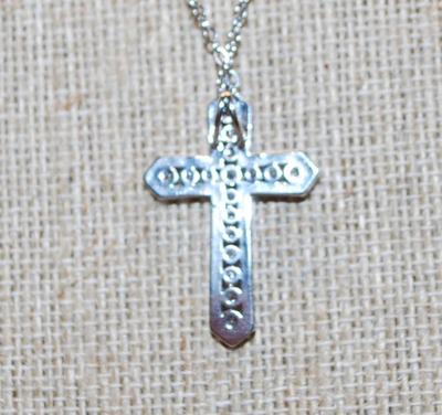 Back Loop Sparkle Cross PENDANT (1