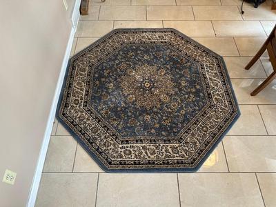PERSIAN WEAVERS ELEGANCE SKY BLUE OCTAGON RUG