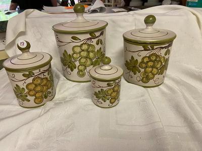 Vintage MCM Ceramic Kitchen Canisters