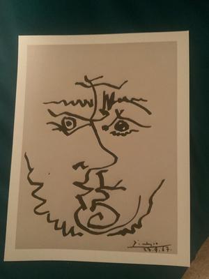 Pablo Picasso Print (faces, 1967)