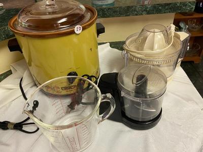 Crock Pot, Juicer, Food Processor....