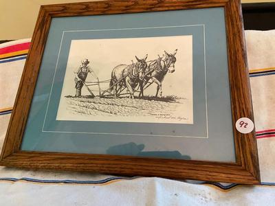 Print of "Better Days" Pen and Ink Illustration from the Appalachian Trail Series, Signed Michael M. Rogers