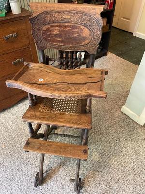 Antique Baby High Chair