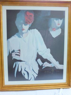 "Blue Champagne" photolithograph Image 61.5" x 49.5  $300
