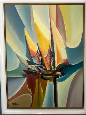 SIGNED ABSTRACT BY NICHOLAS SANTUANGCO