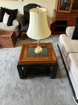 CHIN HUA MING STYLE END TABLE WITH LAMP