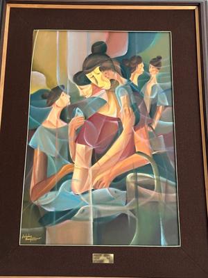 "MOTHER AND CHILD IN MARKET" BY NICHOLAS SANTUANGCO