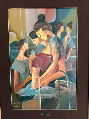 "MOTHER AND CHILD IN MARKET" BY NICHOLAS SANTUANGCO