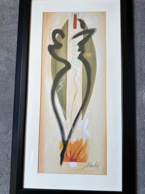 SIGNED BY ALFRED GOCKEL "FORCE OF NATURE II" ABSTRACT
