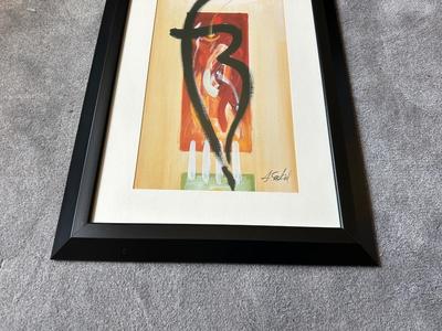 SIGNED BY ALFRED GOCKEL "FORCE OF NATURE" ABSTRACT