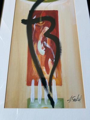 SIGNED BY ALFRED GOCKEL "FORCE OF NATURE" ABSTRACT